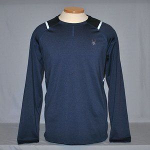 Spyder Active Men's Size Medium Blue ProWeb Pullover Sweatshirt